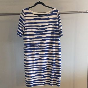 Blue white stripe size 16w plus Connected Apparel